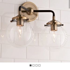 Brand new in box Shades of Light bathroom light fixture.